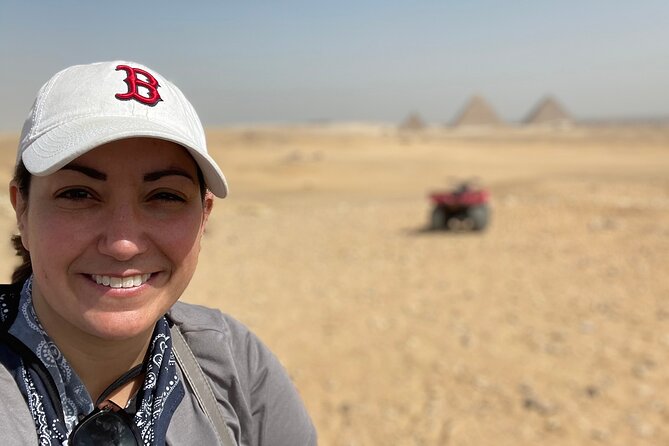 Quad in The Pyramids desert - Who will enjoy this experience most?