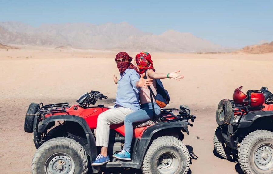 Sharm El Sheikh: ATV Dunes & Waves Adventure with Lunch - Parasailing above the Red Sea