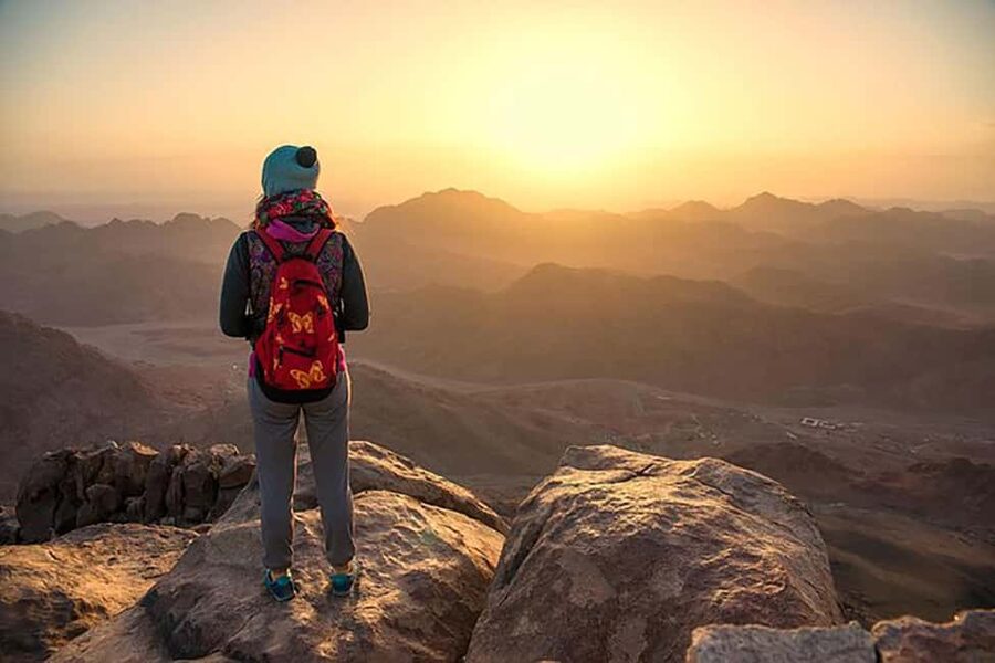 Sharm El Sheikh: Mount Sinai & St. Catherine Monastery Tour - The rocky descent to St. Catherine’s Monastery