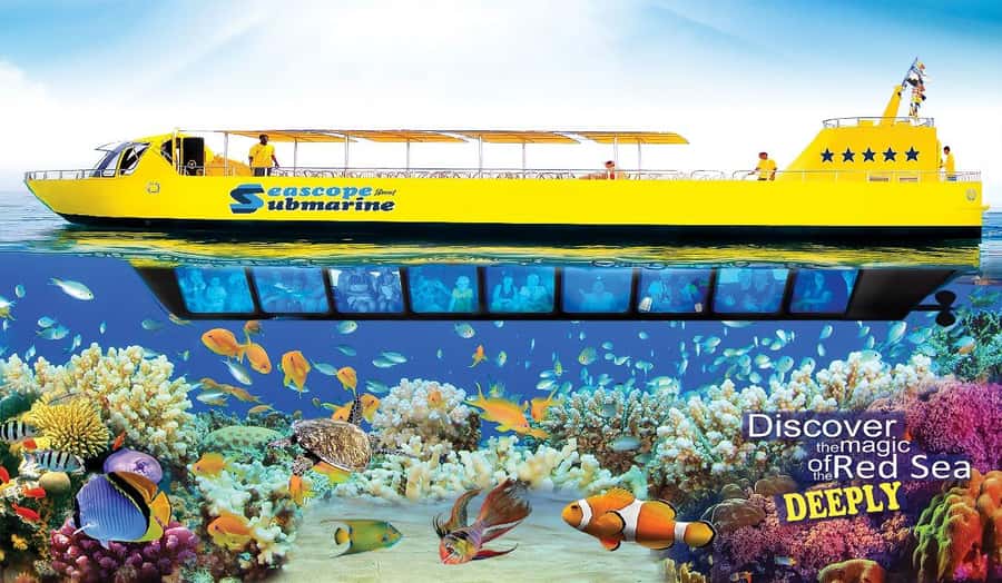 Sharm El-Sheikh: Seascope Submarine boat cruise with pickup - What the Seascope boat experience really is