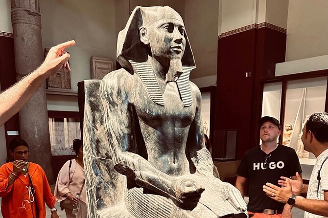 Sharm ElSheikh to Giza Pyramids, Egyptian Museum, Khan El Khalili - The Sphinx and Valley Temple in one hour