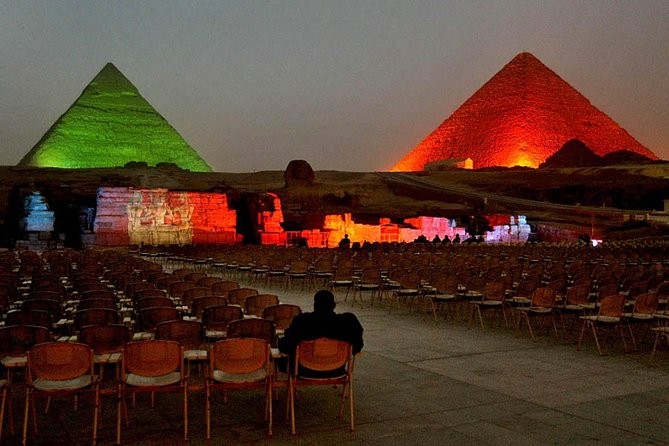 Sound and Light Show at Giza Pyramids - What the Giza evening actually looks like