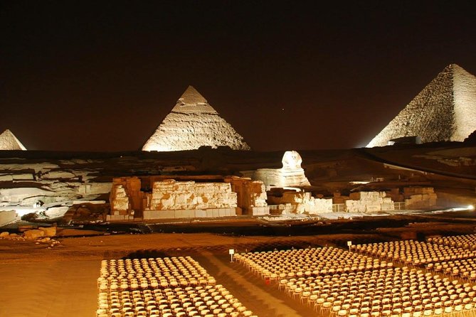 Sound and light show with Dinner with Pyramids view Roof Top Restaurant - What the evening is really designed to do
