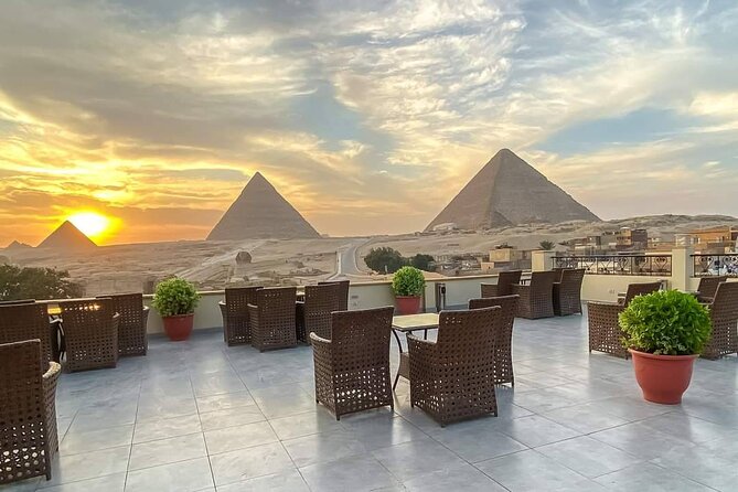 Sound and light show with Dinner with Pyramids view Roof Top Restaurant - Dinner, drinks, and dietary needs
