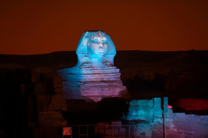Sound and light show with Dinner with Pyramids view Roof Top Restaurant - Who will enjoy this evening most