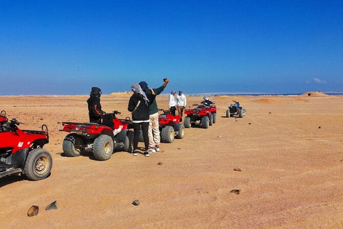 Super Safari ATV, Drive Buggy, Camel Ride, Dinner & Show-Hurghada - The ATV start: helmets, dust, and a controlled ride