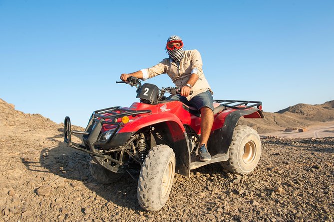 Super Safari, ATV & Sunset, Camel Ride With Dinner - Marsa Alam - Getting started on the automatic quad bikes