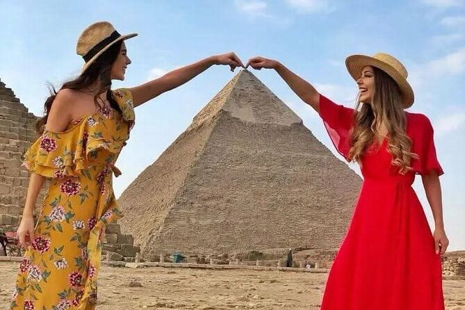 The Giza Pyramids, the Great Sphinx, and Local Lunch. - Key points at a glance