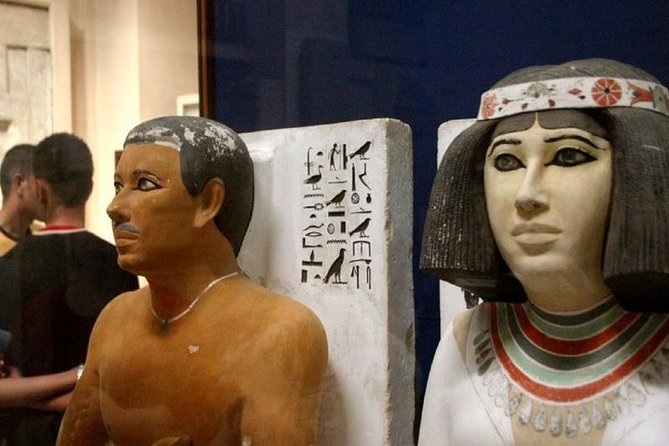 The Giza Pyramids & The museum of Egyptian civilization - Seeing the pyramids of Cheops, Chephren, and Mykerinus