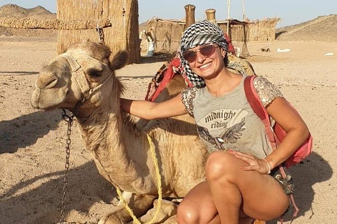 The Super Desert Safari Jeep Tour from Hurghada - Walking through the Bedouin village