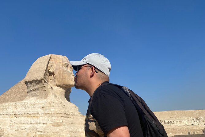 Top Rated Giza Pyramids,Sphinx,Camel ride,lunch & inside pyramids - Meeting the Sphinx at close range