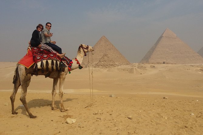 Unusual Desert Safari Tour Around Giza Pyramids During Sunset With Barbecue. - Stop one: riding near the three main pyramids