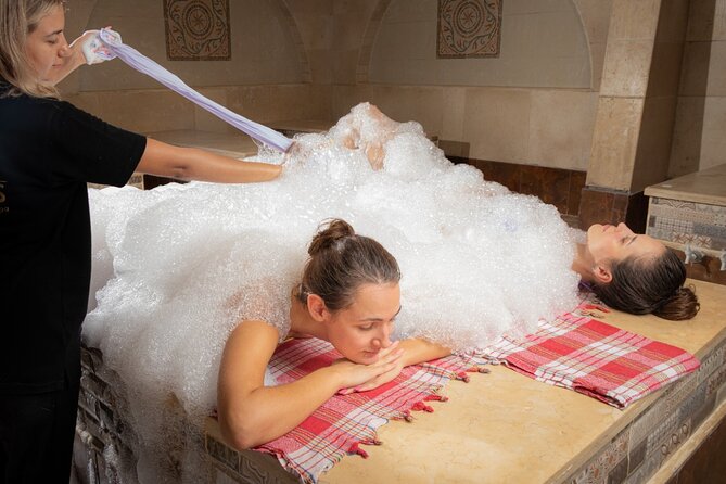 ViP Full Package Cleopatra Hammam & Full Body Massage in Hurghada - Bubble washing and the coconut cream mask