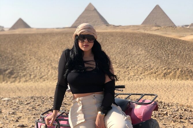 VIP Giza Pyramids,Sphinx,ATV bike,CamelRide,Shopping&DinnerCruise - What the guides and drivers add