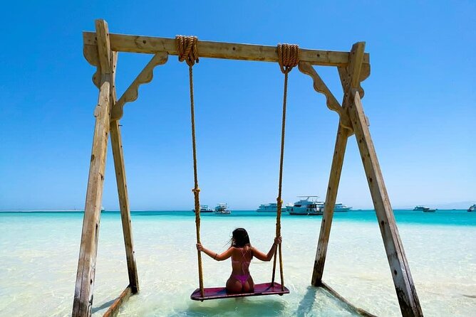 ViP Orange Bay Giftun Island Tour By Boat With Lunch in Hurghada - A quick turn on the banana boat or sofa