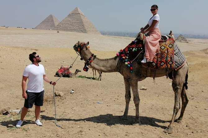 VIP Private Day Tour Giza Pyramids, Memphis and Sakkara Pyramids - Khafre keeps its original cap of stone