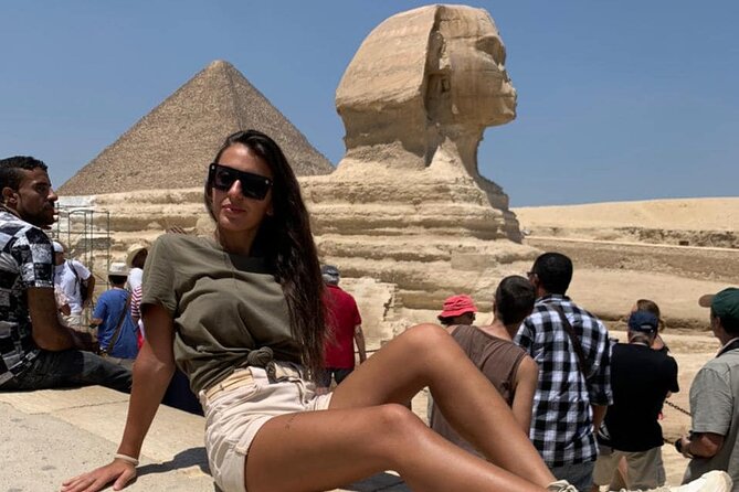 VIP Private Day Tour Giza Pyramids, Memphis and Sakkara Pyramids - The Great Sphinx brings the symbols together