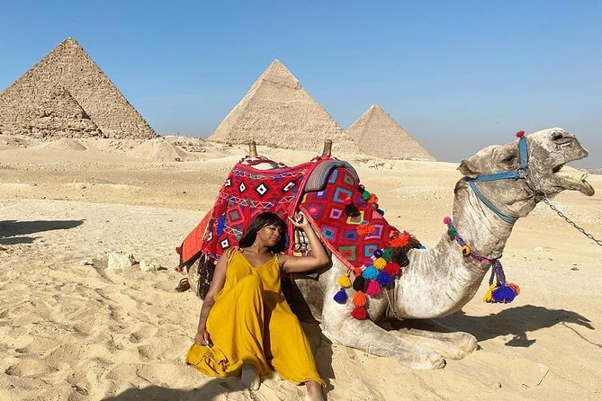 VIP Private Tour Giza Pyramids Sphinx ,Camel,Inside Pyramid - Hotel pickup and the private minivan