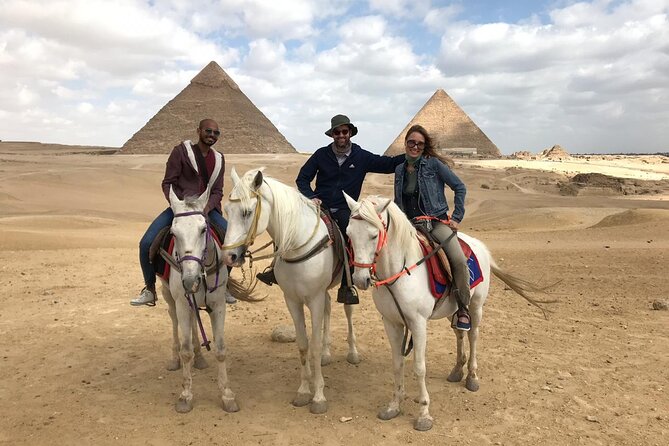 VIP Private Tour Giza Pyramids ,Sphinx , Quad Ride, Camel Ride - Riding the ATV quad bike outside the gate