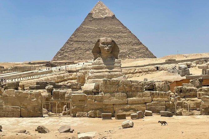 Your VIP Giza Tour: Pyramids, Camels & Authentic Egyptian food - Meeting the Great Sphinx